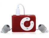 Mini MP3 Player Tipo Shuffle Vermelho