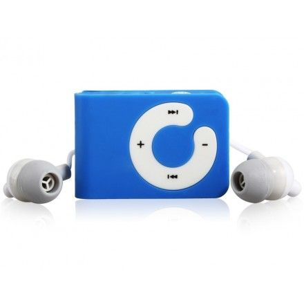 Mini MP3 Player Tipo Shuffle Azul