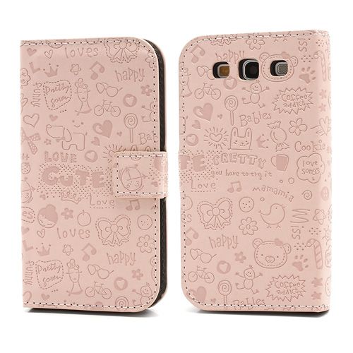 Capa Flip Em Couro Love Cute Galaxy S3 i9300 Original