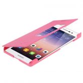 Case Capa Capinha Flip Huawei Ascend P7 Rosa