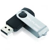 Pendrive 16gb Twist Preto Multilaser Pd588