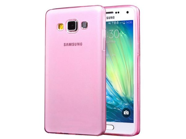 Capa Capinha Case TPU Para Samsung Galaxy A5 A500 Rosa + Película Protetora Pronta Entrega