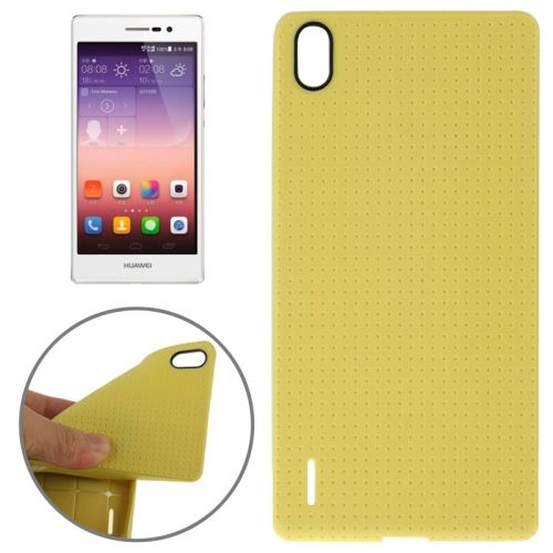 Capa Capinha Case Huawei Ascend P7 Antiderrapante Amarela