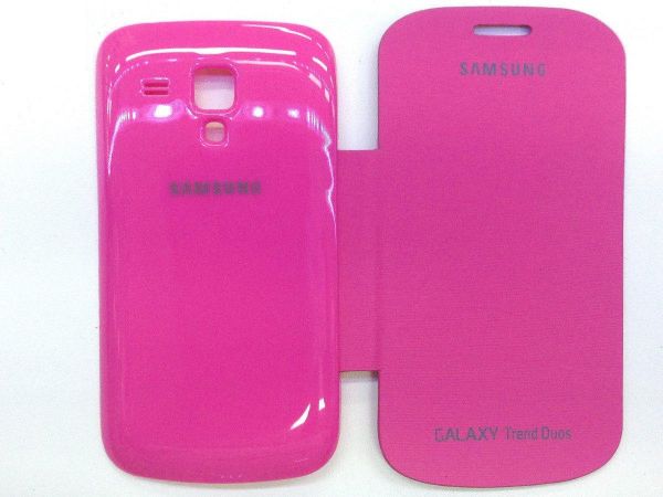 Capa Flip Cover Samsung Galaxy S DUOS s7562 - Rosa