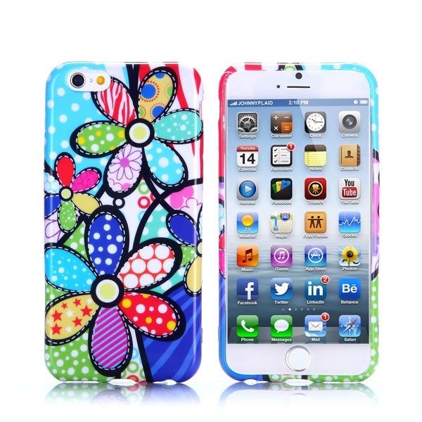 Capa Capinha Case Tpu Apple iPhone 6 Plus 5.5 Flores