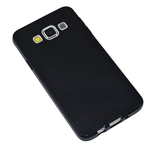 Capa Capinha Case TPU Para Samsung Galaxy A3 A300 Preta + Película Protetora