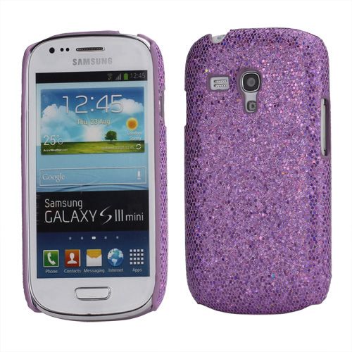 Capa Glitter Lilás Galaxy S3 Mini I8190