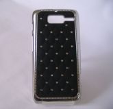 Capa Motorola RAZR D3 XT919 XT920 Prateada Com Strass