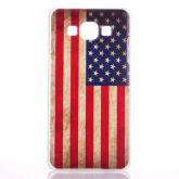 Capa Capinha Case TPU Bandeira USA Para Galaxy Gran Prime G530 G531h + Película de Vidro