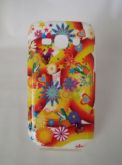 Capa Samsung Galaxy S2 TV s7273 Floral Laranja