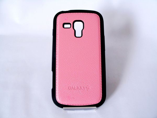 Capa Couro PU Rosa Galaxy S Duos S7562