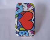 Capa Romero Britto Coração Galaxy ACE Duos S6802