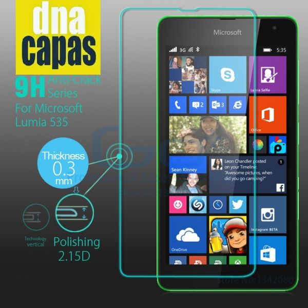 Película de Vidro Temperado Para Microsoft Lumia 535