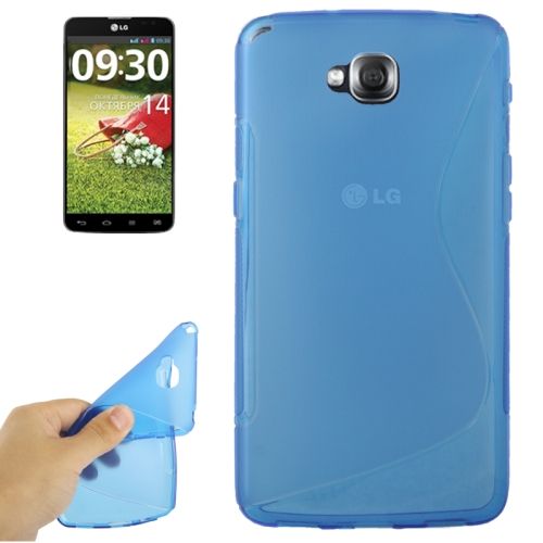 Capa TPU Premium LG G Pro Lite Dual D686 / Azul