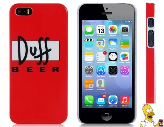 Capa iPhone 5 5s Cerveja Duff Homer Simpson