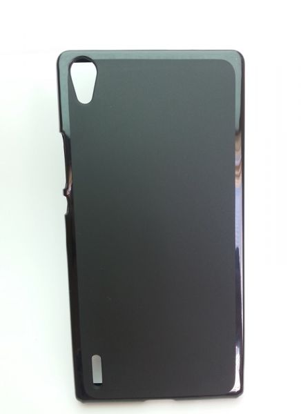 Capa Case Capinha TPU Huawei Ascend P7 Bordas Laminadas + Película de Vidro Temperado