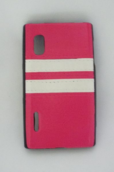 Capa Emborrachada LG L5 E610 E615 TPU Premium Rosa Pink